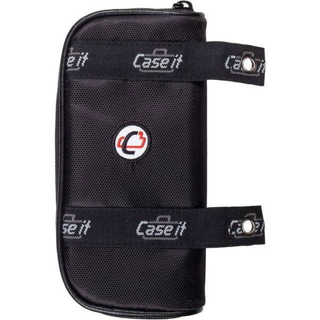 Case-it Clear Front Pencil Case w/Grommets  Black