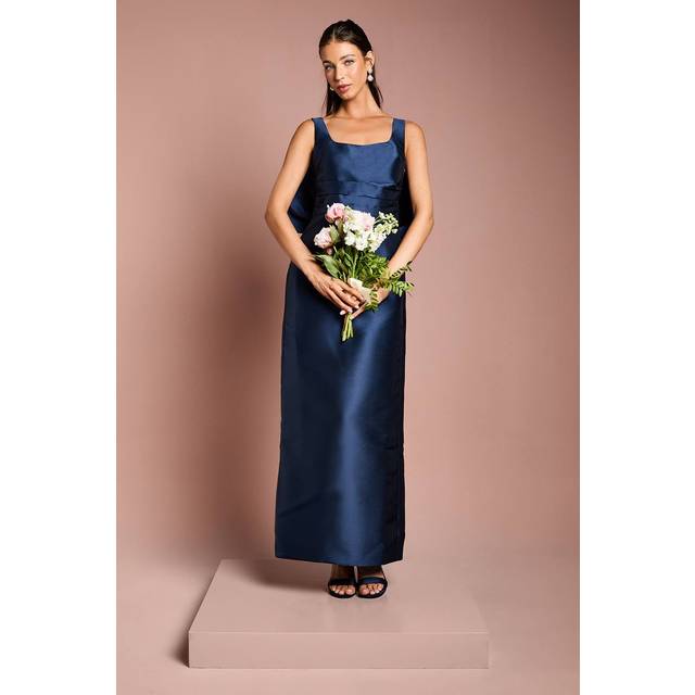 Coast navy column dress womens bridesmaids dresses