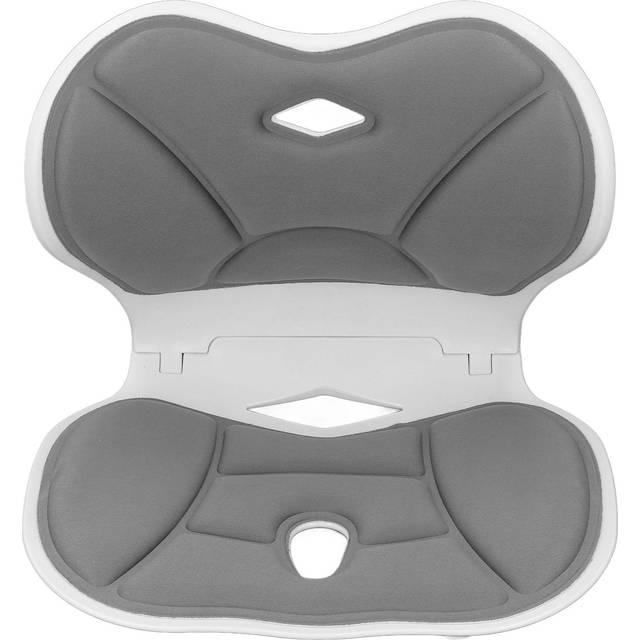 Posture Corrector Chair Foldable Ergonomic Lumbar Support Back Straightener Waist Support Posture grey