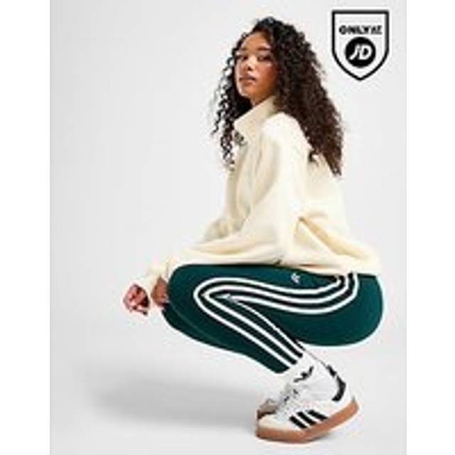 adidas Originals 3-Stripes High Waist Leggings - Green - Womens - XL