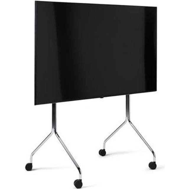 Pedestal Moon Rollin Tall TV Stander H121 cm Chrome