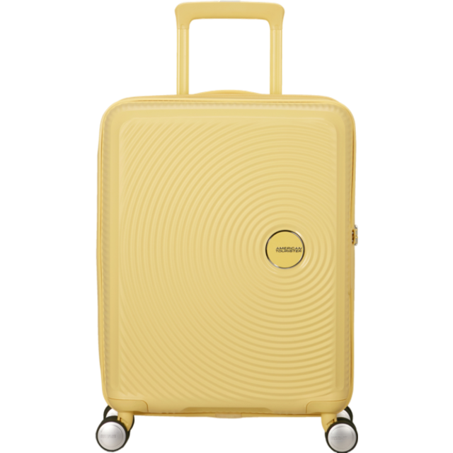 American Tourister Soundbox Pastels 55cm 4-Wheel Expandable Cabin Case - Pastel Yellow