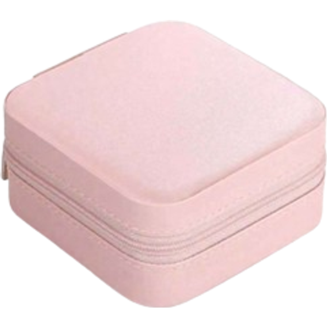 SHEIN 1pc Portable Jewelry Case Small Jewelry Boxes For Women Simple Home Jewelry Organizer Travel Organizer Fine Mini Storage Box For Travel Jewelry Zipper