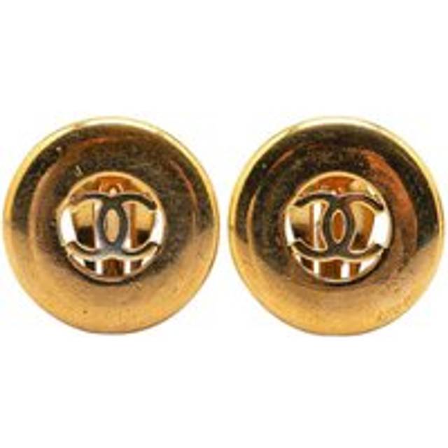 Womens Preloved Clipon Earrings Wo - Gold - Metallics - One Size