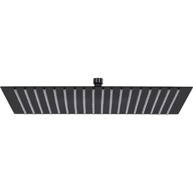 vidaXL Rain Shower Head Stainless Steel 50x50 cm Square Black