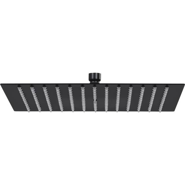 vidaXL Rain Shower Head Stainless Steel 40x40 cm Square Black