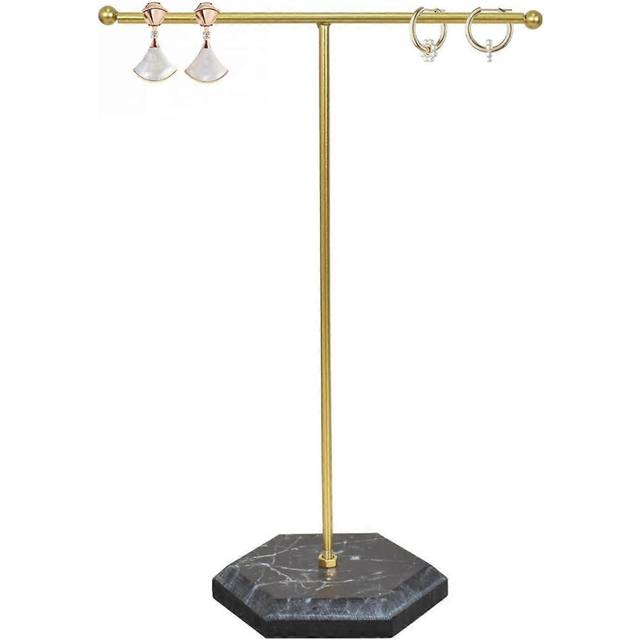 (As show, One size) Jewelry stand, metal T-bar jewelry holder, necklace stand, earring holder, jewelry tree, chain holder, jewelry organizer, jewelry