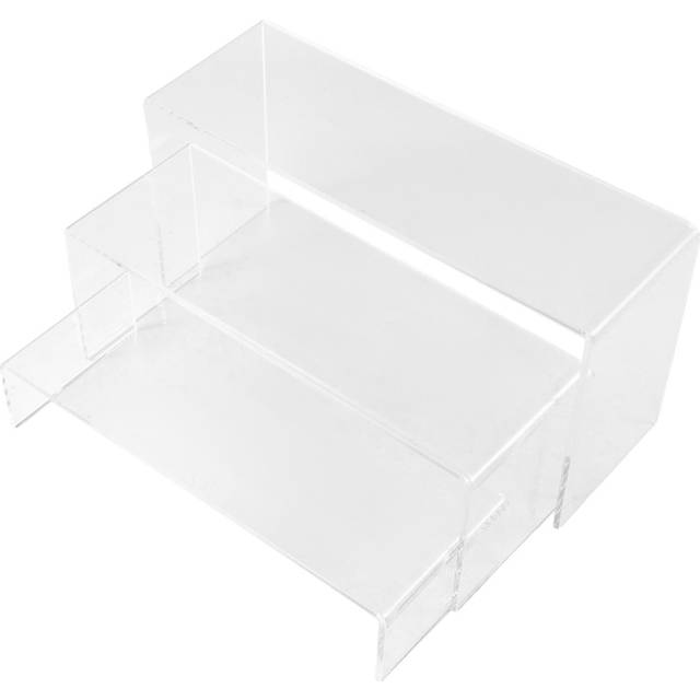 3 Tier Acrylic Clear Display Stand Riser Showcase Jewellery Cosmetics Makeup Collection Display Storage Rack Organiser Holder