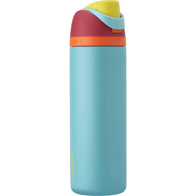 Owala FreeSip Insulated Stainless Steel Water Bottle with Straw for Sports  Travel  and School BPA-Free Sports Water Bottle  24 oz  Summer Sweetness