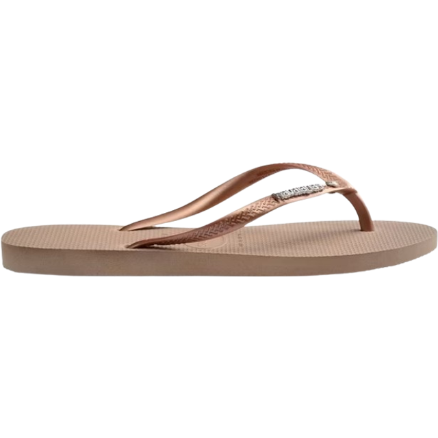 Havaianas Slim Metallic Logo Flip Flops