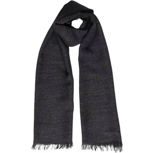 Gray Polyacrylic Scarf - One Size