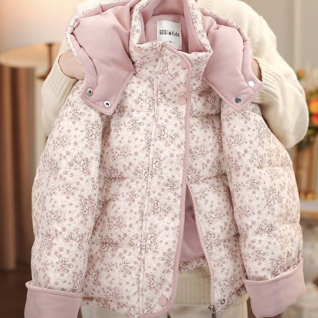 (Pink, 9-10Years) Kids Girls' Coats Jackets Winter Hooded Thickened