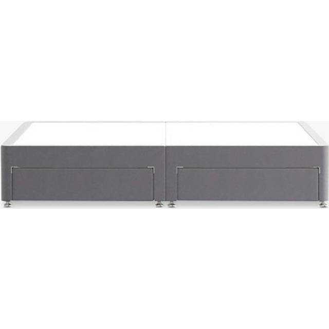 Silentnight Fabric 4 Drawer Divan Base Grey - Silentnight - Size: S KING