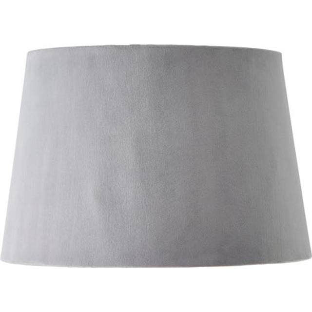 Clara Velvet Tapered Lamp Shade - Light Grey