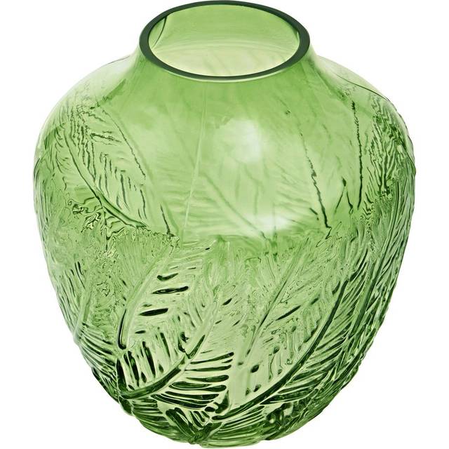 Premier Housewares Corie Botanical Green Vase Small - 18 x 18 x 20cm