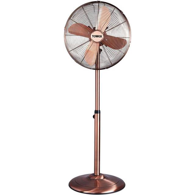 TOWER 16 Inch Metal Pedestal Fan - Copper - Bronze