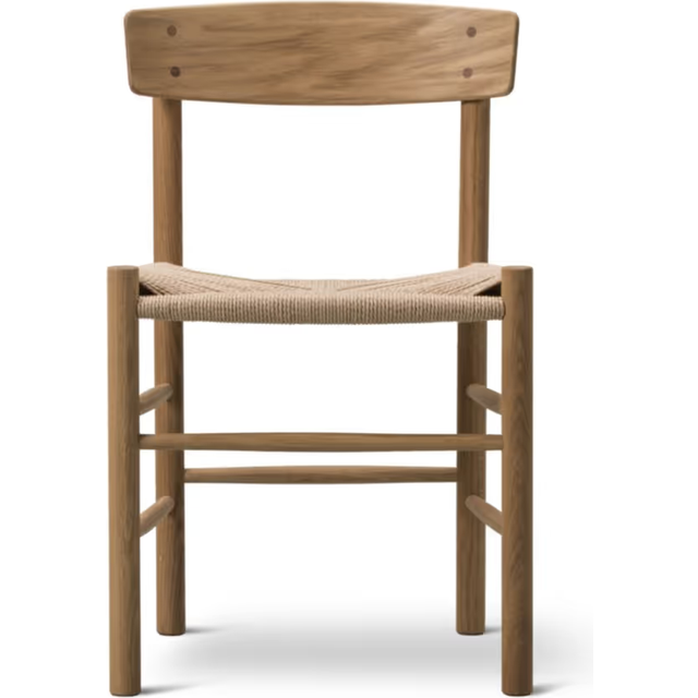 Fredericia Furniture J39 Mogensen Clear Oiled Oak / Natural Paper Cord Køkkenstol 77cm