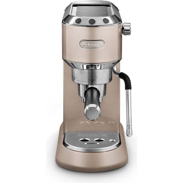 De'Longhi NEW Dedica Arte Manual Espresso Coffee maker with new milk frothing function Beige Gold - Beige
