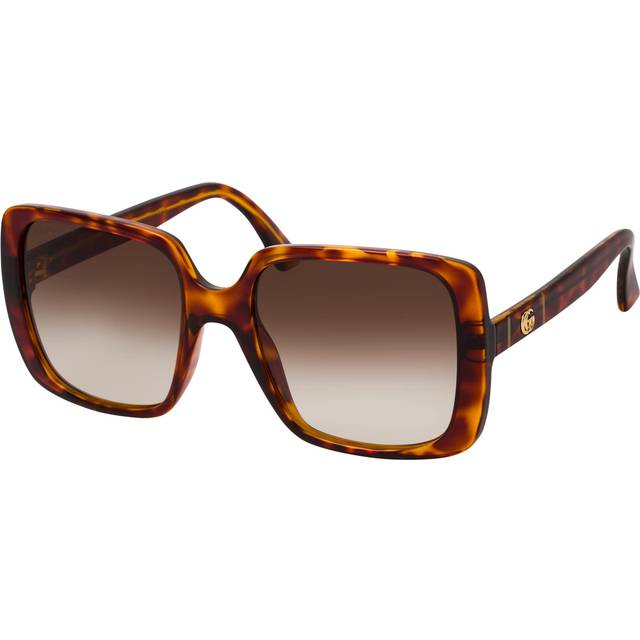 Gucci GG 0632S 002, SQUARE Sunglasses, FEMALE - Havana