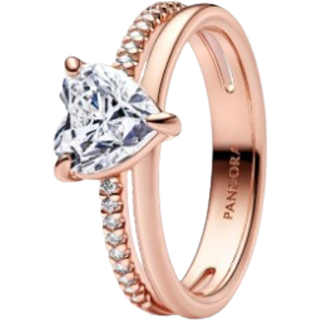 Pandora Damenring Classic Stone 183100C01-54 - roségold
