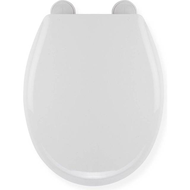 Croydex Huron Toilet Seat Sit Tight Plastic Hinge White