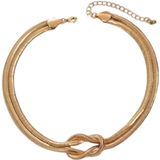 SHEIN 1pc Simple Versatile Snake Chain Necklace, Metal Design Fashionable Jewelry For Women, Suitable For Daily Wear, Hanging Out, And Gatherings