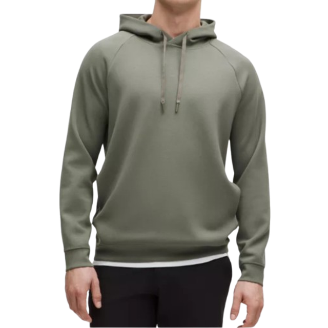lululemon – Men's Smooth Spacer Classic-Fit Pullover Hoodie – Color Grey – Size XL - Grey Sage