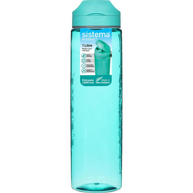 Sistema Tritan Flip Water Bottle - 1 Litre