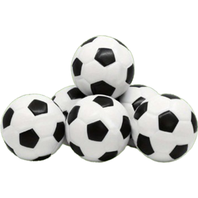 SHEIN 1/5/10pcs Mini Foam Sports Balls, Squeezable Stress Soccers, Squeeze Balls For Stress, Soccer Party Favor, Fidget Toys, Ball Games, Squeezable Stress