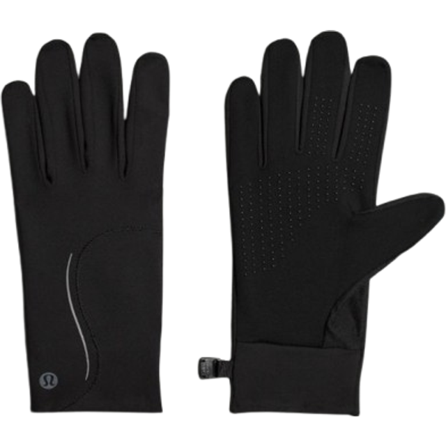 lululemon – Fast and Free Laufhandschuhe aus – Größe L in Black