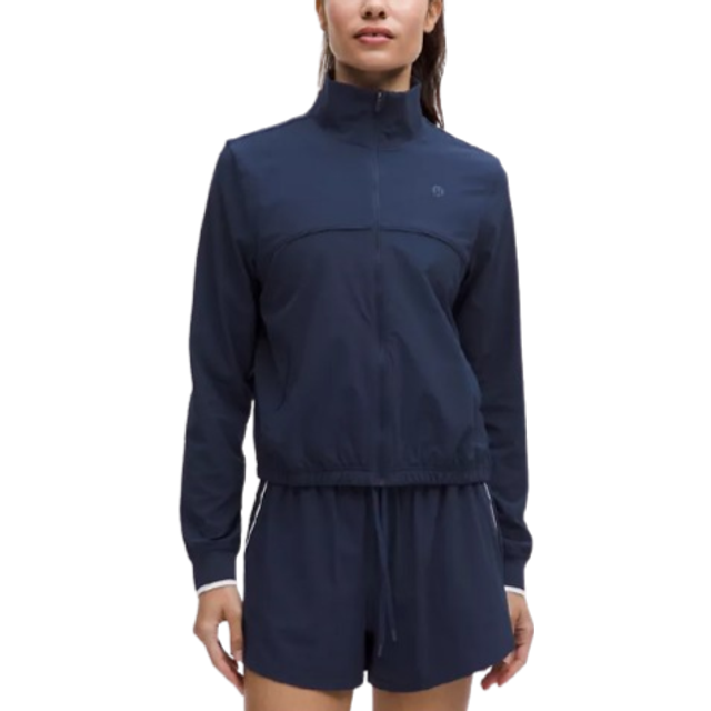 lululemon – Women's Court Rival Tennis Track Jacket – Color Blue – Size 4 - Club Blue - 0