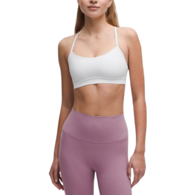 lululemon - Flow Y Nulu Sports Bra - White - US 2