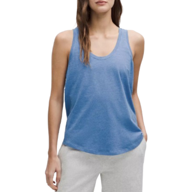 lululemon – Women's Love Tank Top – Color Blue – Size 8 - Heathered Pool Party - 4
