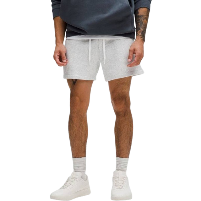 lululemon – Men's Steady State Classic-Fit Shorts – 5" – Color Light Grey/Grey – Size XL - Heathered Core Ultra Light Grey