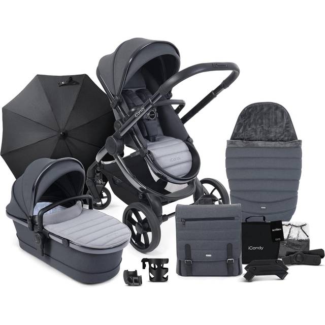 iCandy Peach 7 Complete 3 In 1 Pushchair Bundle - Olive Green