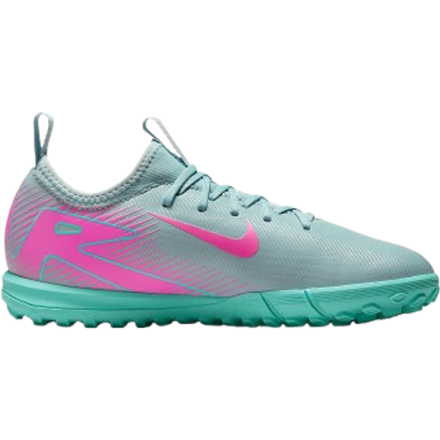 Nike Junior Zoom Mercurial Vapor 16 Academy TF Turf Soccer Cleat Ocean Cube/Pink Blast-1.5
