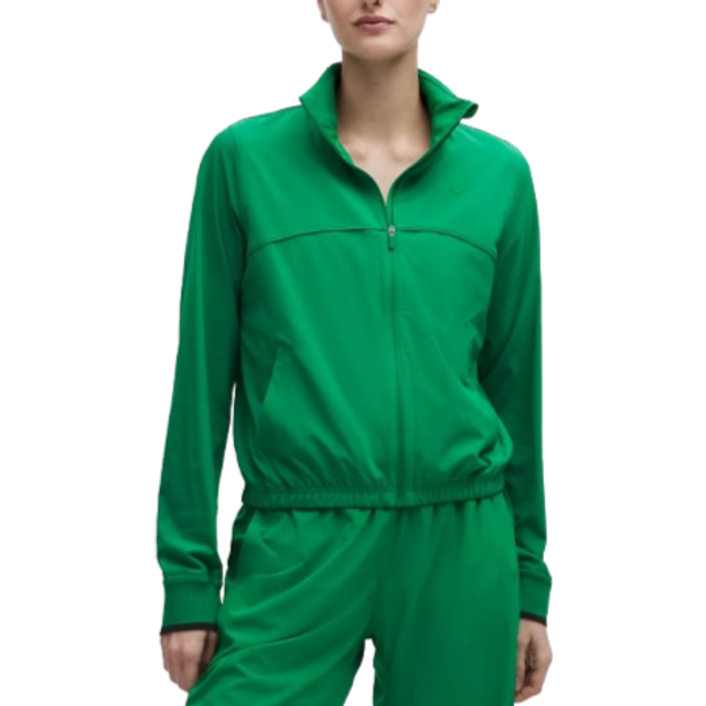 lululemon – Women's Court Rival Tennis Track Jacket – Color Green – Size 12 - Raceway Green - 8