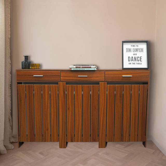 Jack Stonehouse Wooden Radiator Cover With Storage - Large, Brown