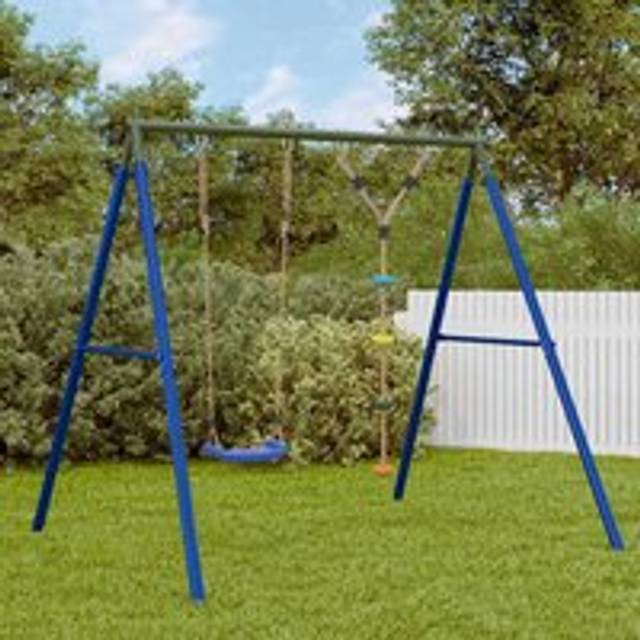 Outdoor Swing Set with Swing and Disc Swing - Multi - One Size
