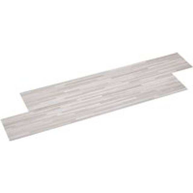 Living And Home 36Pcs/5M² Self Adhesive Wood Effect Waterproof Pvc Flooring For Kitchen Living Room And Bathroom In Fawn - One Size