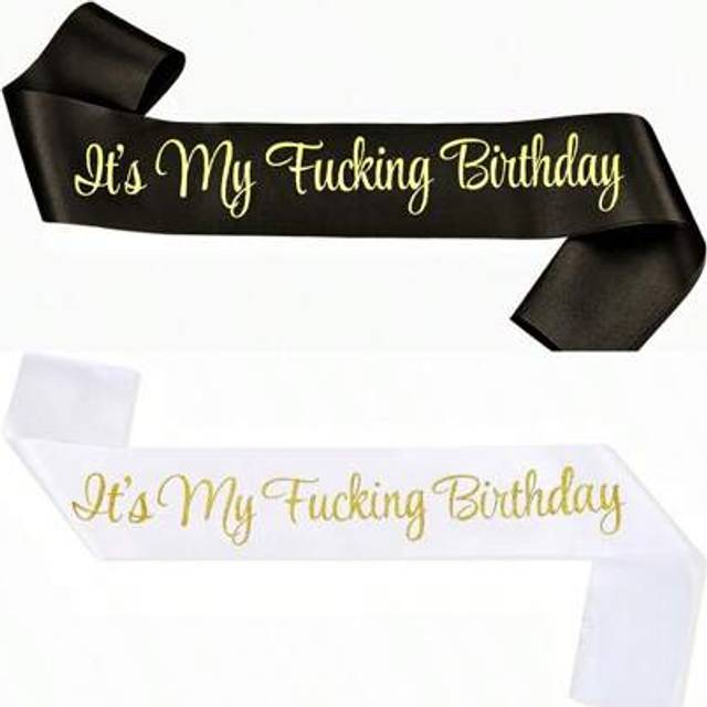 SHEIN 1pc It&#39;s My Birthday Ribbon Sash For Women And Men, Funny Prank Gift For 16th 18th 21st 22nd 30th 50th 60th 70th 80th 90th Birthday Parties Funny Birt