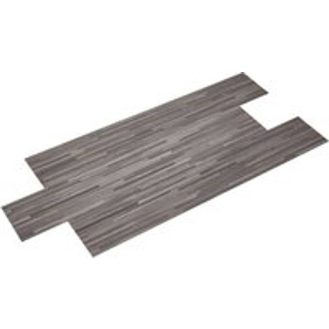 Living And Home 36Pcs/5M² Self Adhesive Wood Effect Waterproof Pvc Flooring For Kitchen Living Room And Bathroom In Taupe - One Size