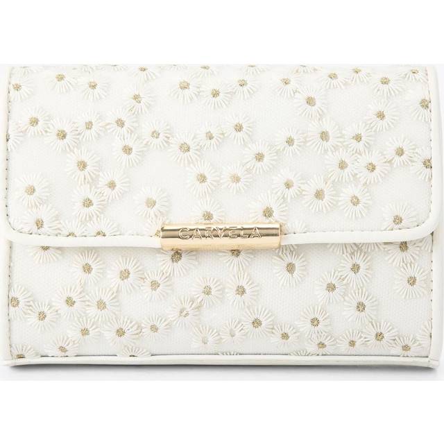 Carvela Positano Daisy Clutch Bag, Bone/Comb