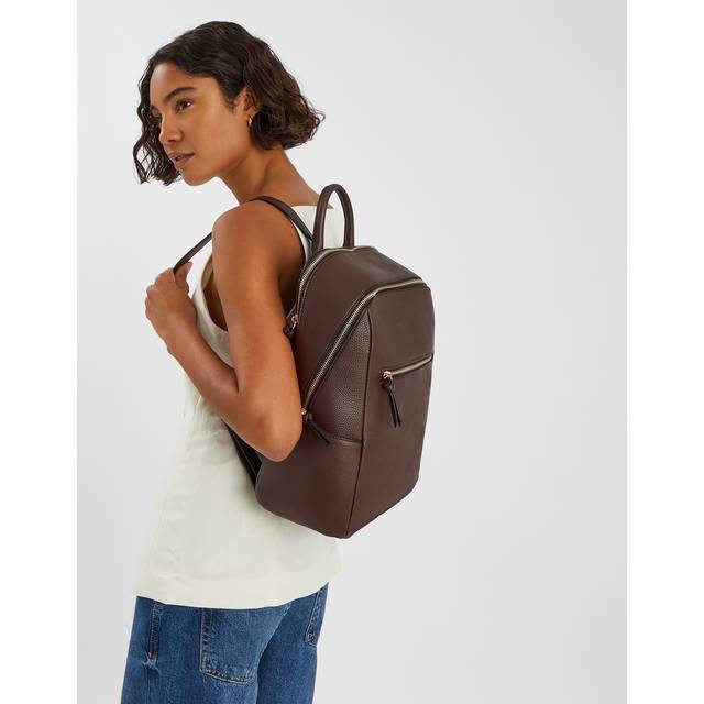 Smart Zip Around Backpack - Chocolate - One Size