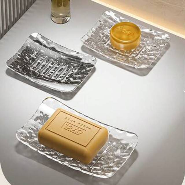SHEIN 1 Pc Soap Box For Draining Water, Bathroom Soap Box, Countertop, Non Perforated Soap Holder, Bathroom Soap Box Home Bathroom Decor Summer Back To Scho