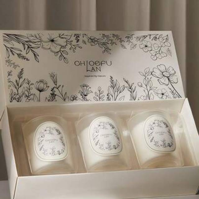 SHEIN 3/Box/1pc Creative Sand Cup Candle Box, Scented Candle, Made Of Natural Soy Wax, With A Variety Of Fragrances For You To Choose. Pure Natural Plant Fr