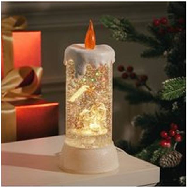 LED Flameless Taper Flickering Battery Operated Candles Lights Christmas Candlesticks Decor - White - One Size