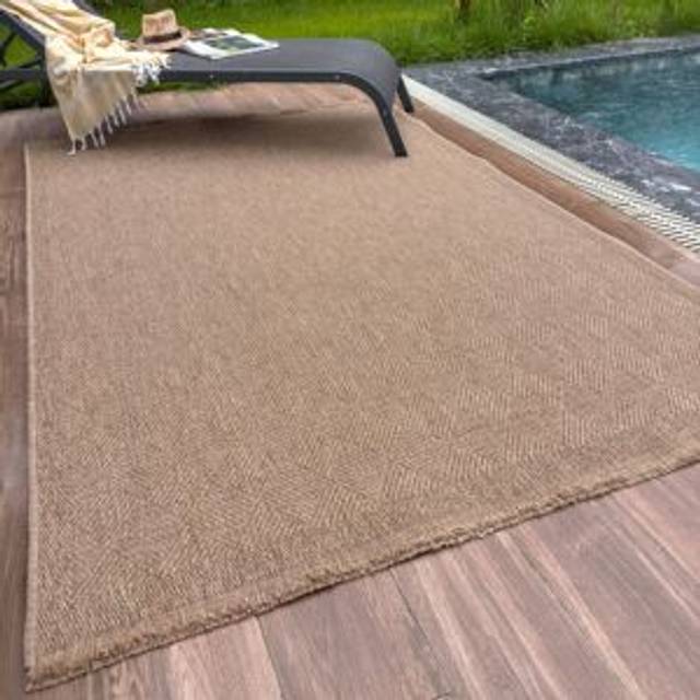 THE RUGS Nature Outdoor Rug in Neutral   5300N Beige Rectangle 160 x 230cm