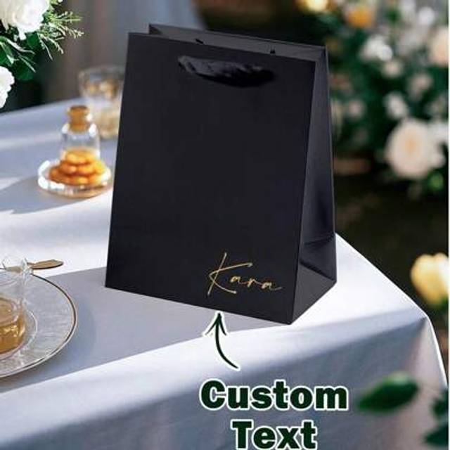 SHEIN 1pc Custom Gift Bag Suitable For Bridesmaid, Groomsman, Bachelorette Party, Bridal Shower, Bridesmaid Party, Thank You For Bridal Party, Gift Bags For