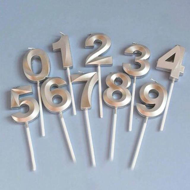 SHEIN 1pc Opera House Number Birthday Candle For Baking & Cake Decoration, Party Supplies Valentine DAY, Valentines Wedding, Birthday,Fall Decor